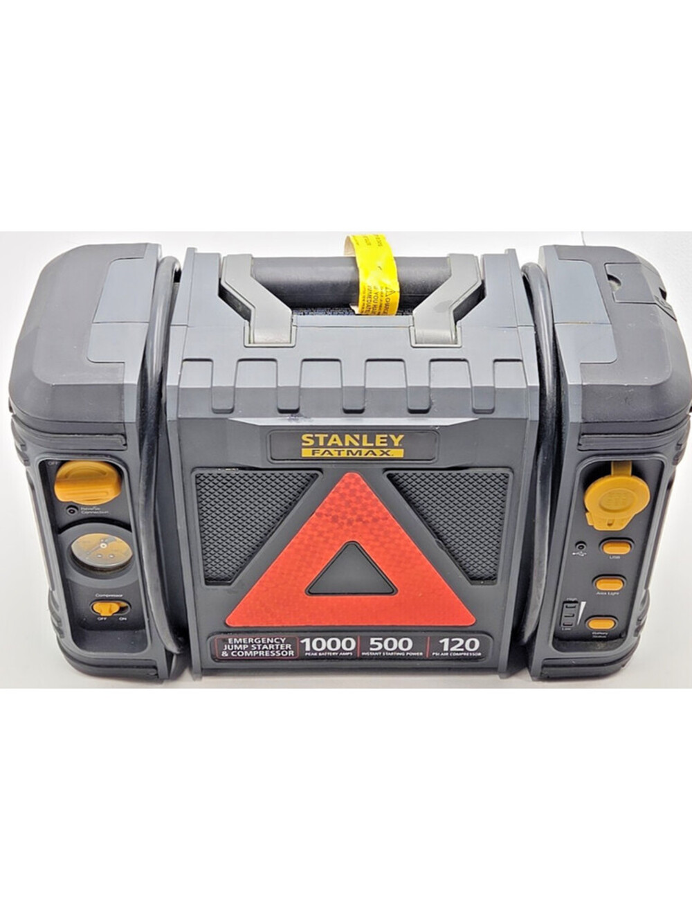 Stanley FATMAX JSCE1S 1000 Peak Amp Jump Starter 120 PSI Compressor Tested